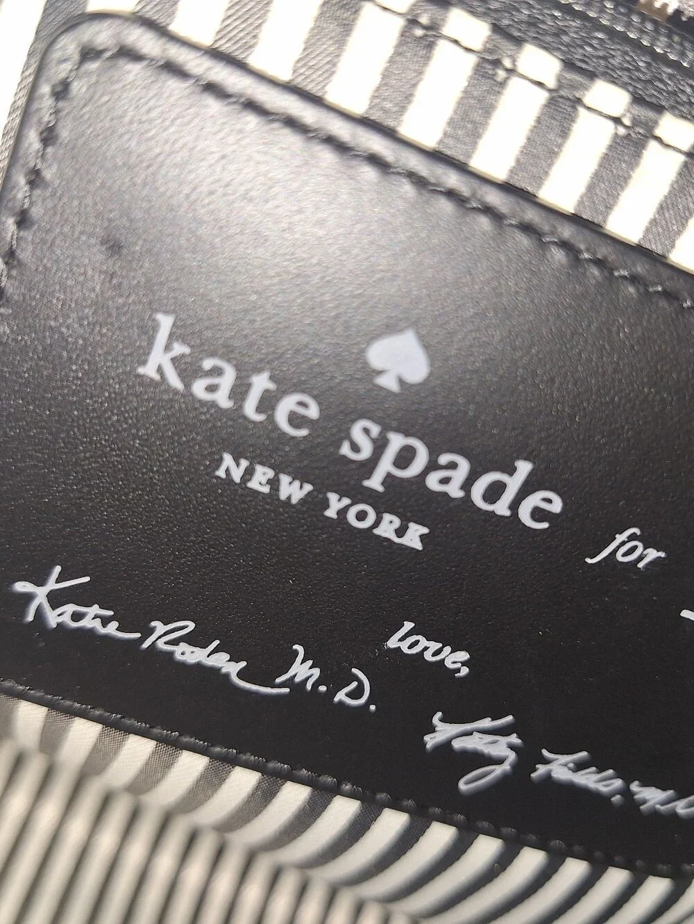 Kate Spade Black Leather & Embellished Applique Satchel w/ 2 Straps EUC